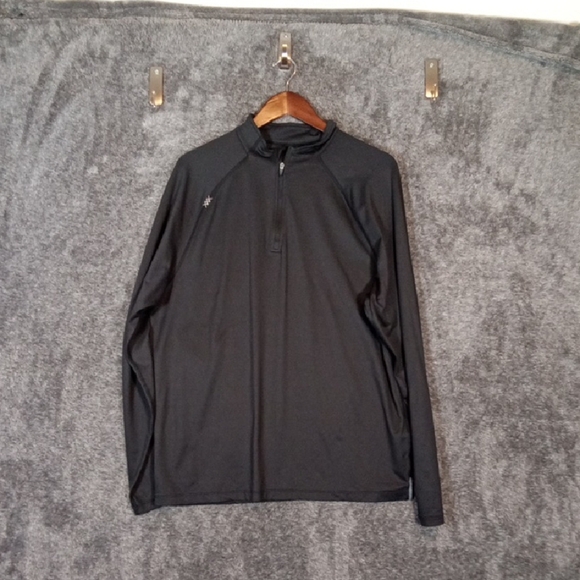 RHONE Men's Black Lightweight Quarter-Zip Pullover Stretchy Mens Large - Picture 2 of 10